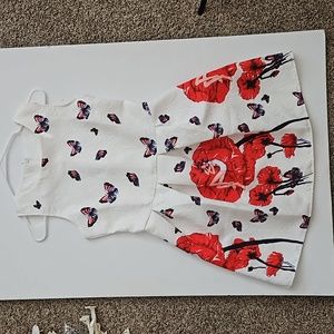 Beautiful butterfly flower dress women's size small.